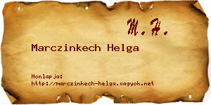Marczinkech Helga névjegykártya